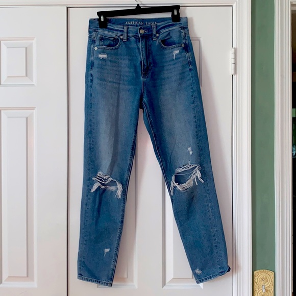 American Eagle Ripped Mom Jeans - Picture 1 of 4